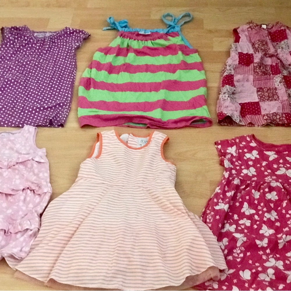 Girls 3T summer dresses- 6 pieces